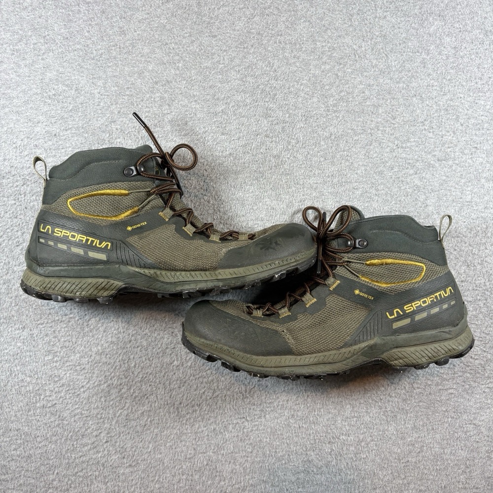 La Sportiva TX Hike Mid GTX Mens 13 Green Gore-Tex Vibram Hiking Boots 2111-C